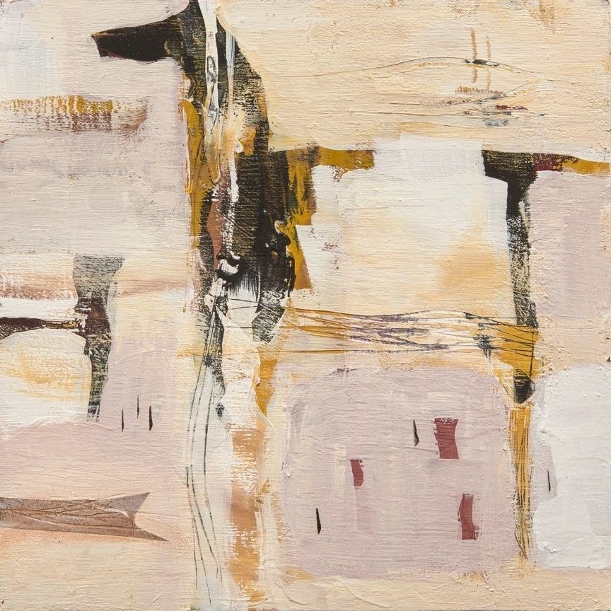 Pueblo Pony — mixed media painting by Marjorie Claus